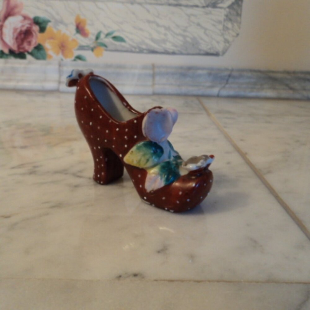 vintage shoe figurine